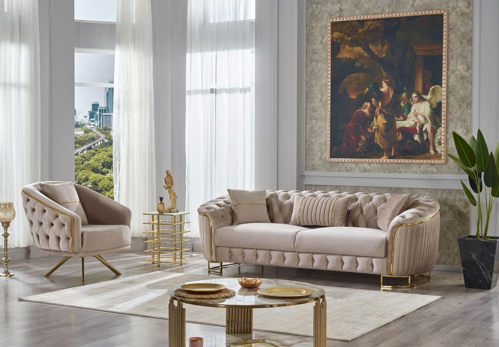 Mobilier premium Constanta;CANAPEA SI FOTOLIU LUSSO